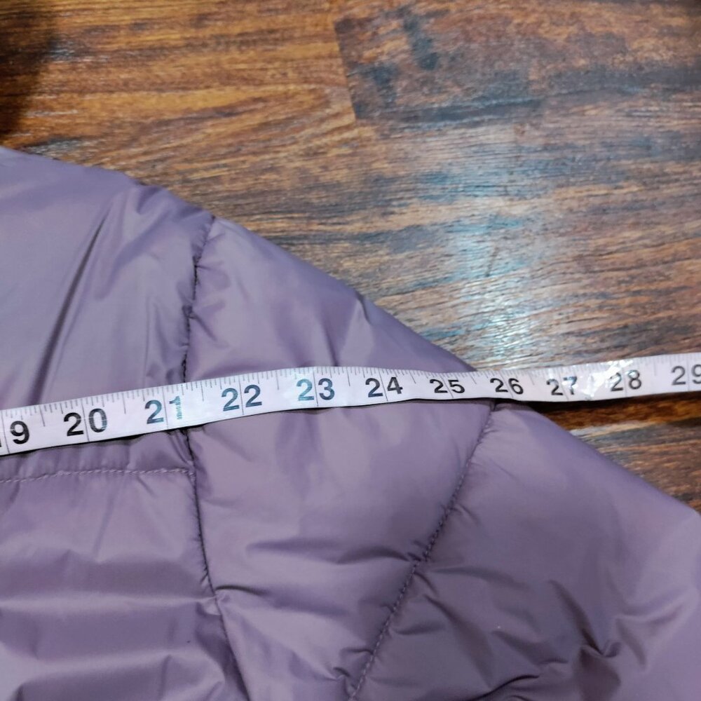 Banana Republic Dried Berry Short Duvet Puffer Coat Jacket Women's Size XL - Picture 8 of 11